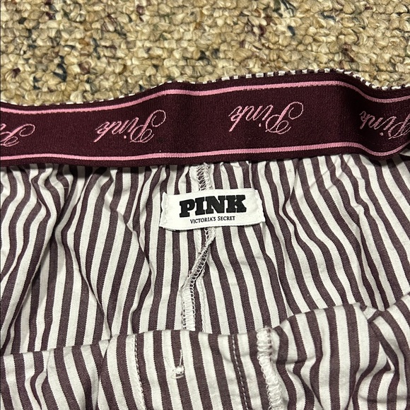 Striped Purple and White Women's Boxer Shorts - Picture 2 of 3